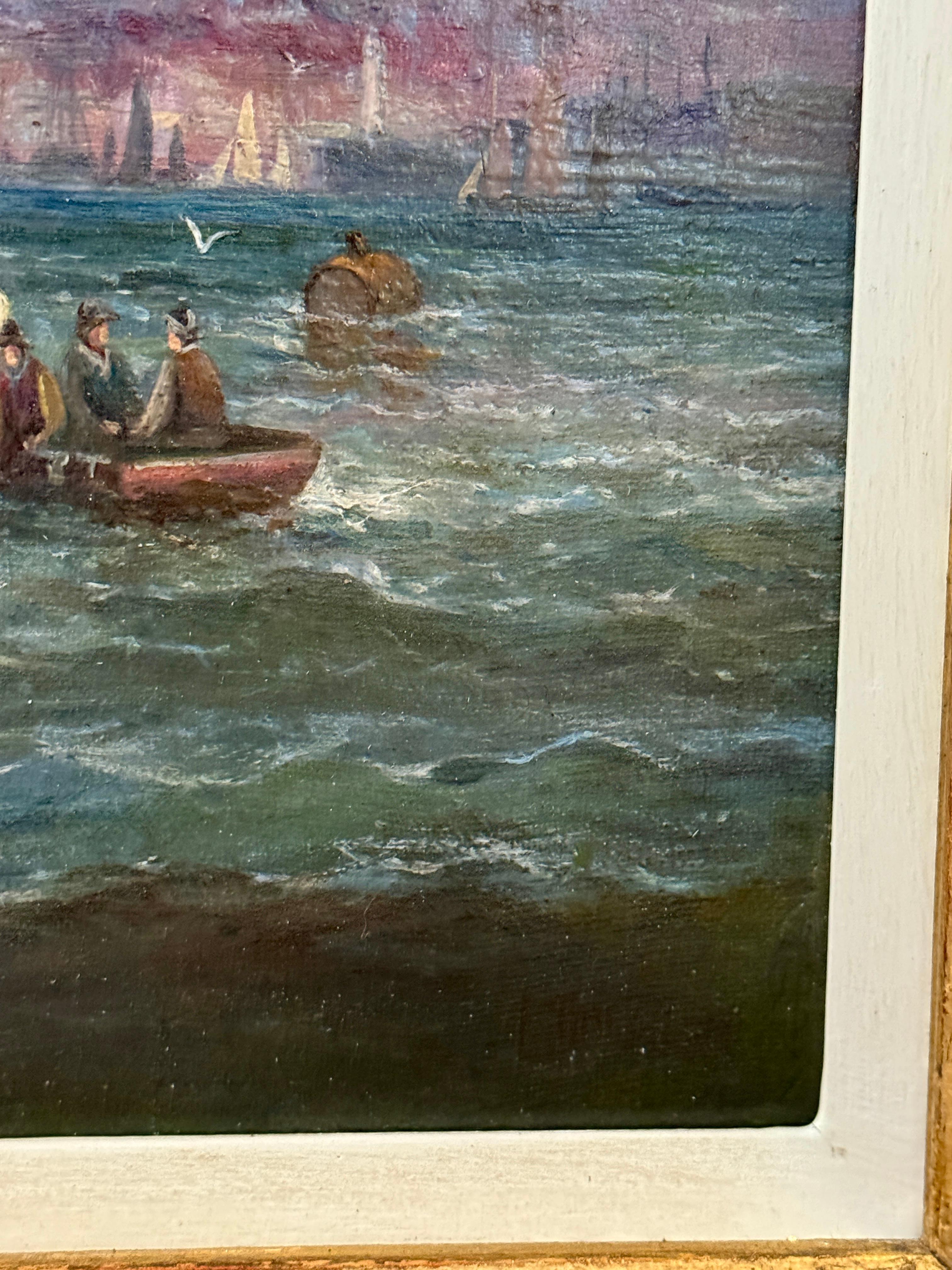 William Thornley (Brite, 1857-1935)

Boulogne-sur-Mer, um 1890
Öl auf Leinwand
Signiert unten rechts

⸻

Eine schöne Küstenszene von William Thornley aus dem späten 19. Jahrhundert, die Fischereifahrzeuge und kleine Boote in den belebten Gewässern