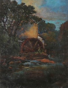 William Thornton Brocklebank (1882-1970) - Framed Oil, The Hidden Mill