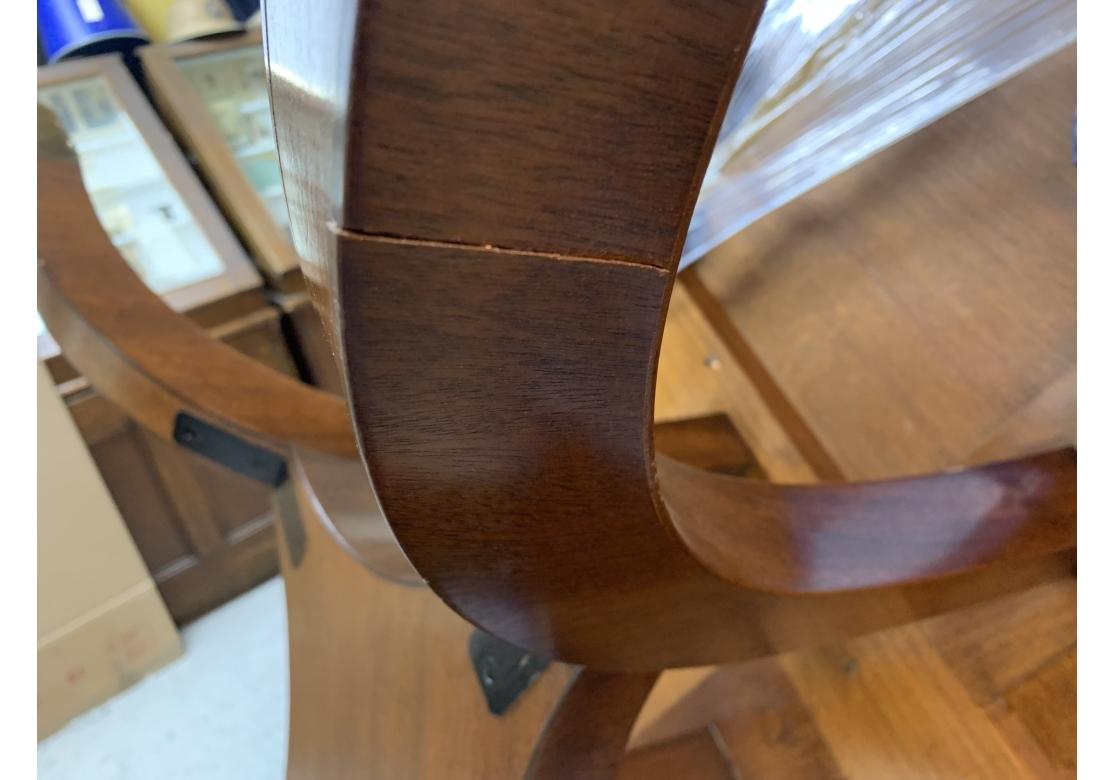 William Tillman Attributed Mahogany Circular Dining Table With Extension Leaves For Sale 12