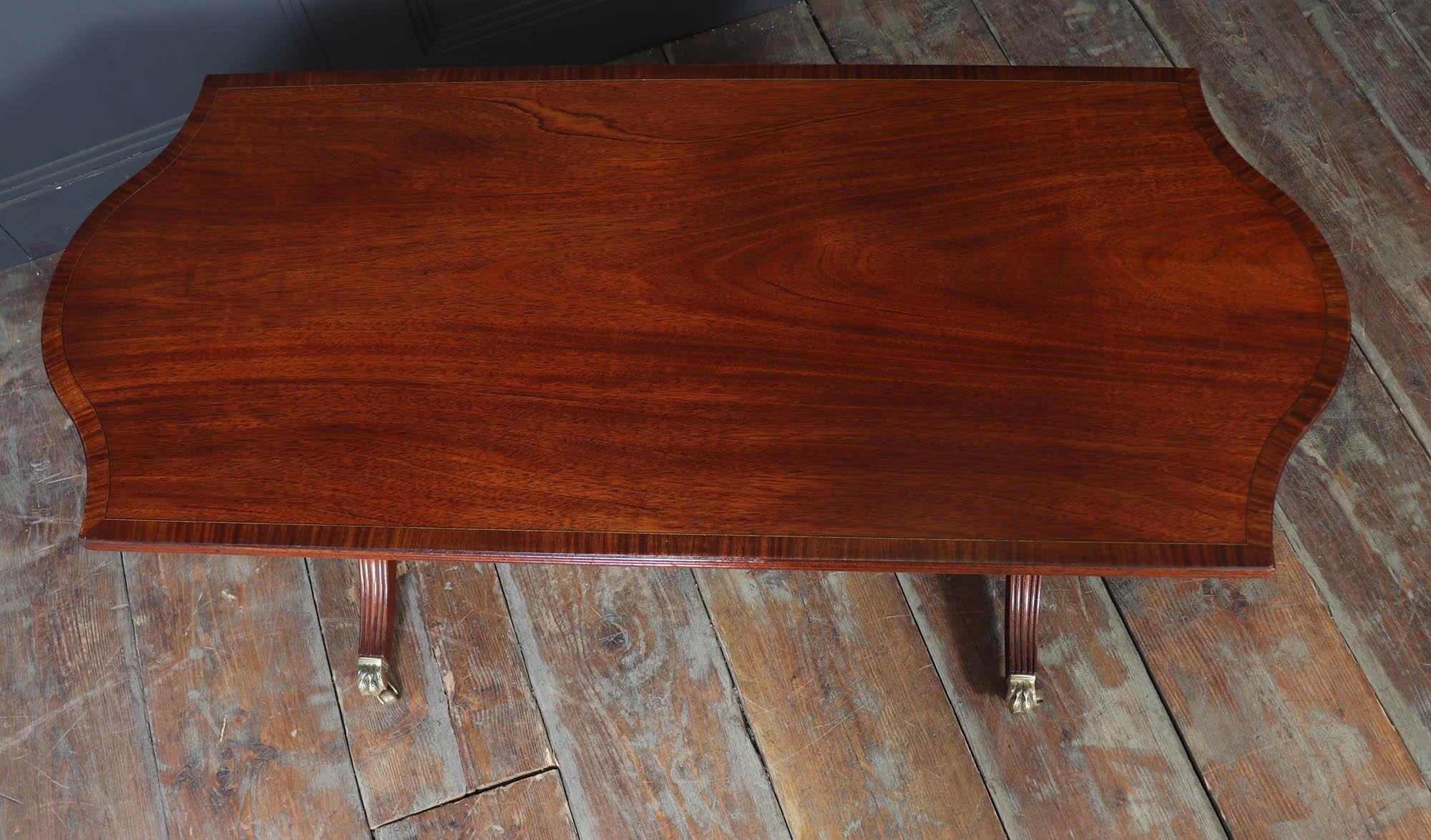 William Tillman Mahogany Coffee Table with Sabre Legs, c. 1960s For Sale 6