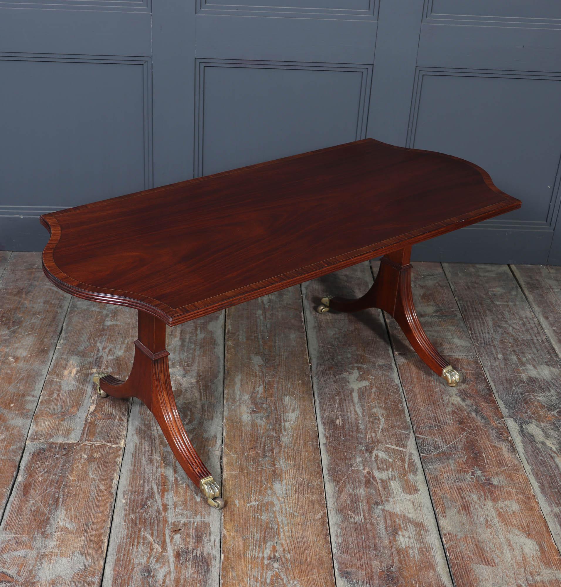 William Tillman Mahogany Coffee Table with Sabre Legs, c. 1960s For Sale 7