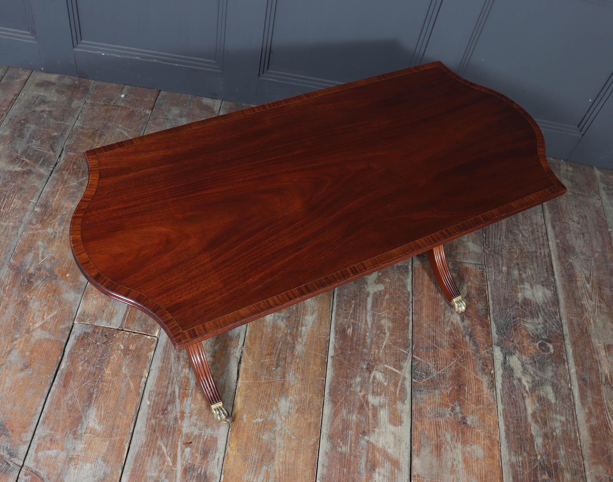 William Tillman Mahogany Coffee Table with Sabre Legs, c. 1960s For Sale 8