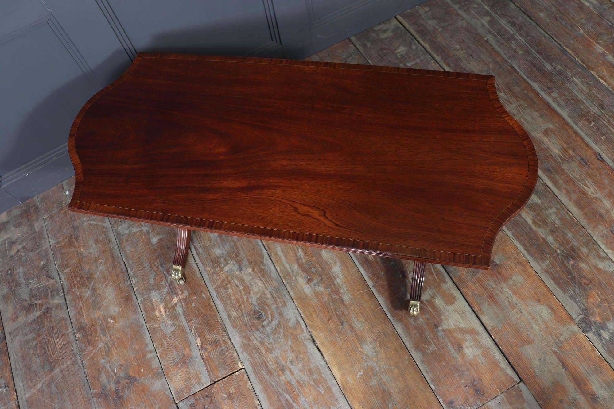 William Tillman Mahogany Coffee Table with Sabre Legs, c. 1960s For Sale 11