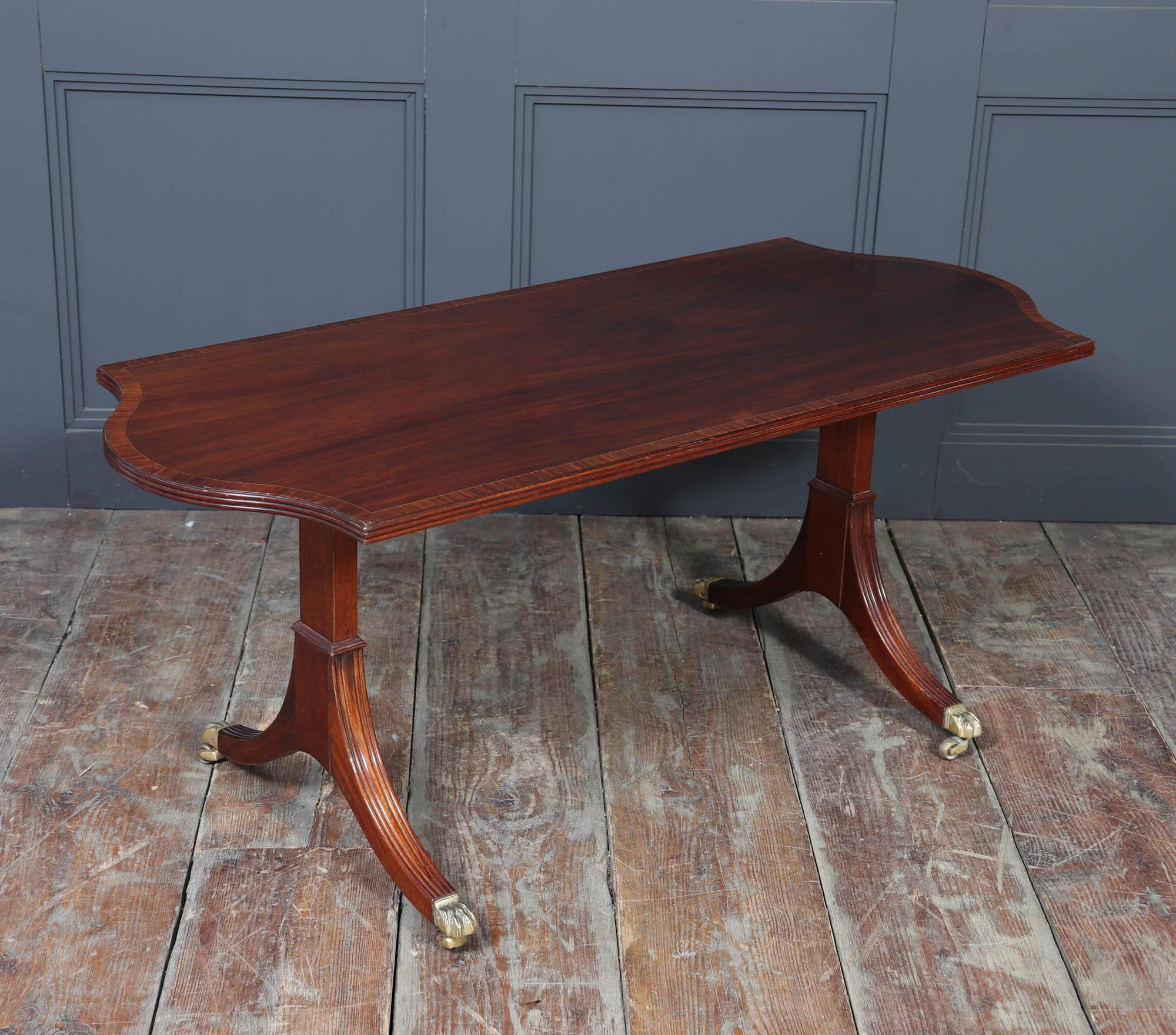 William Tillman Mahogany Coffee Table with Sabre Legs, c. 1960s For Sale 3