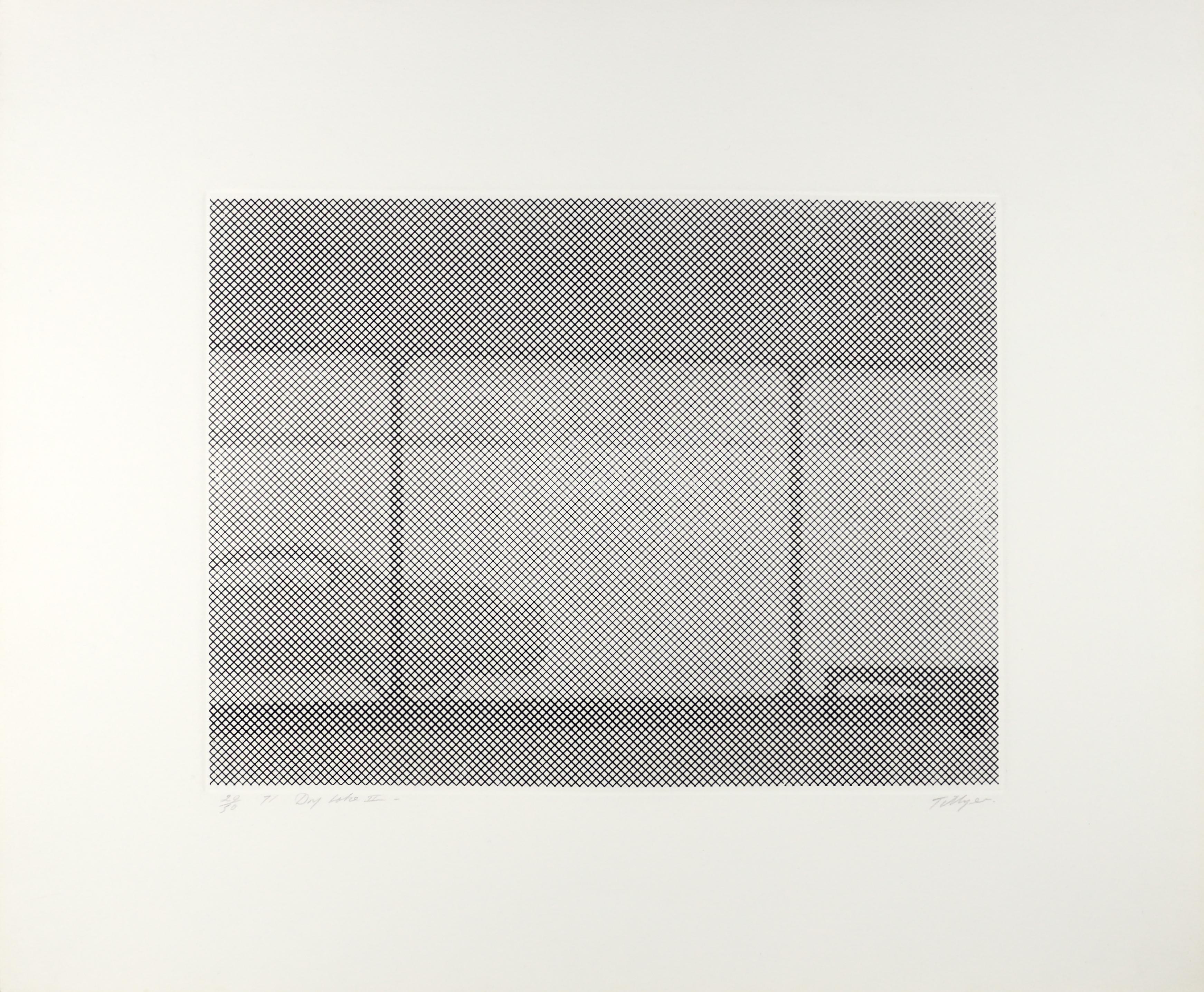 Lago seco - lote de 4 - Interior Print Beige de William Tillyer
