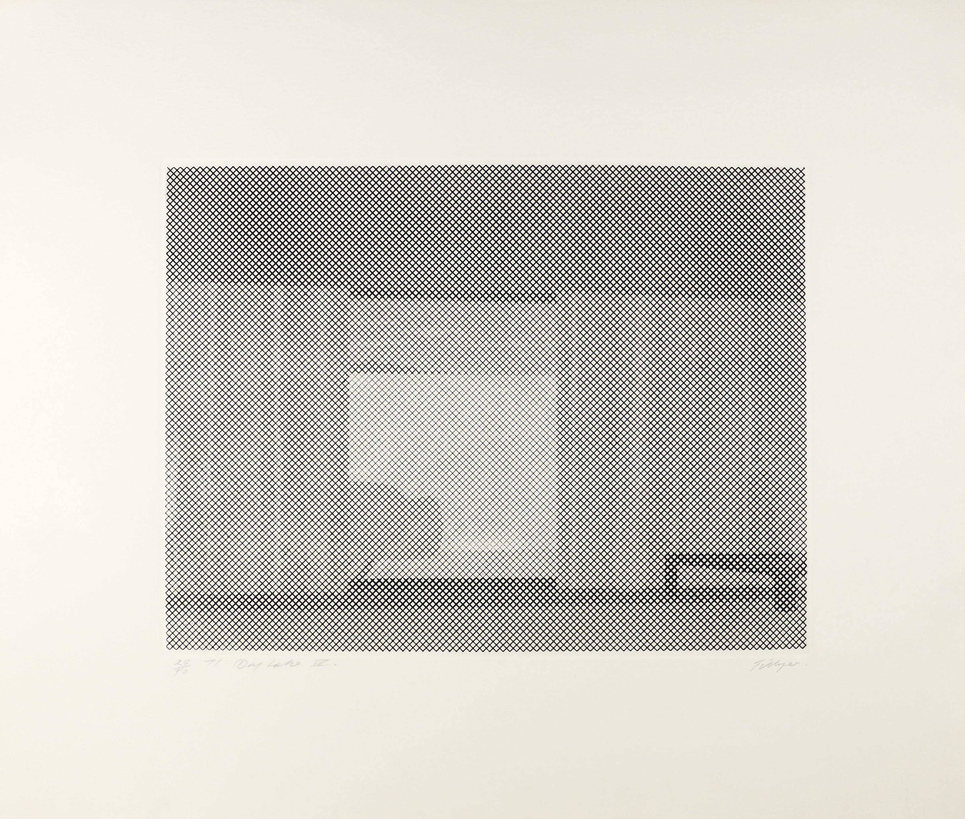 William Tillyer Interior Print – Dry Lake - 4er-Set