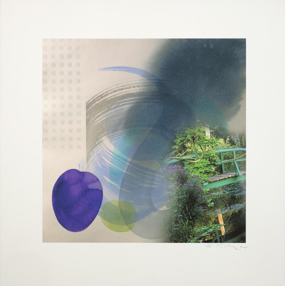 William Tillyer Abstract Print - Zephyr -Giverney, 2019, Giclee Print