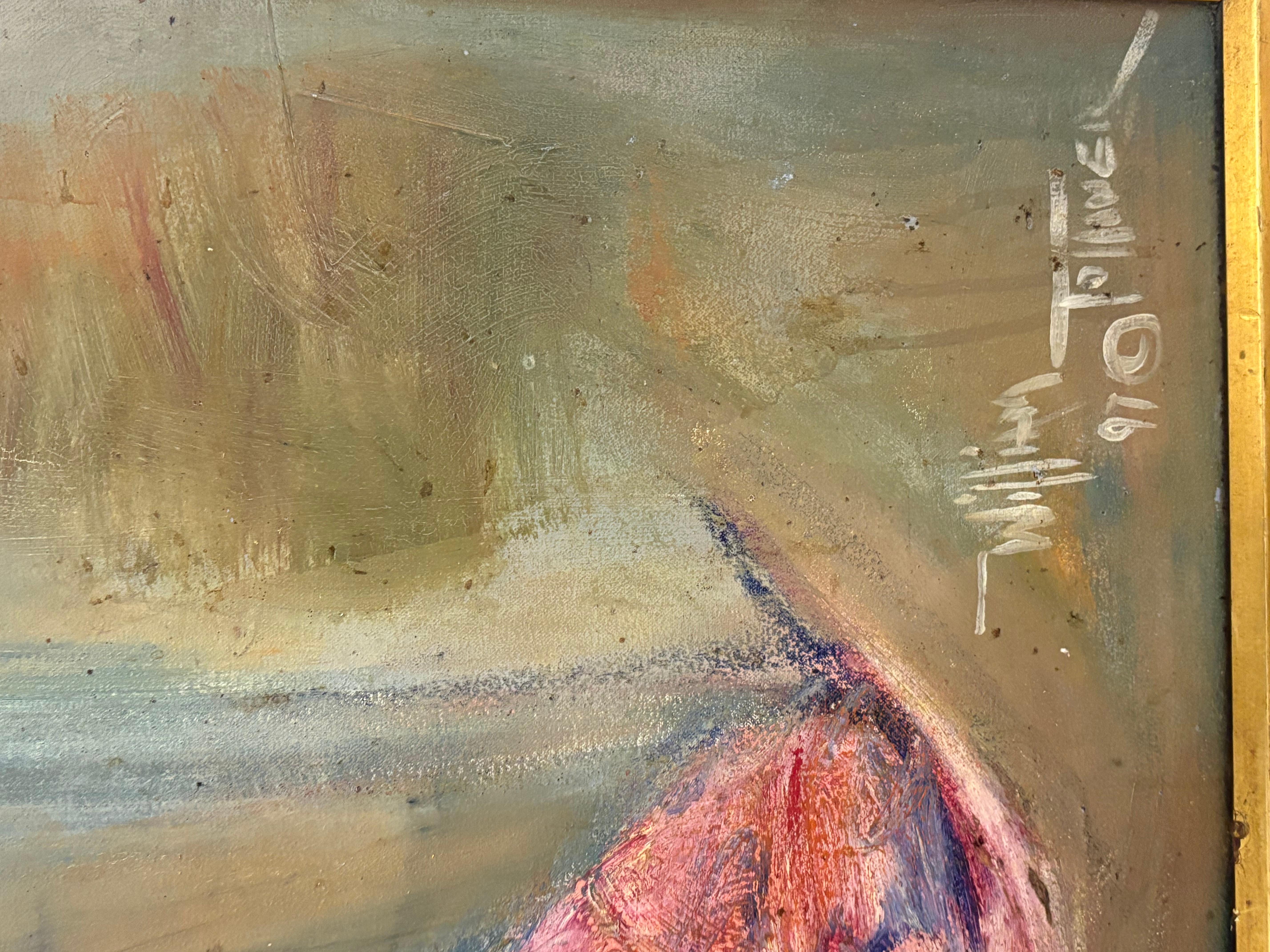 Questo è un dipinto a olio originale di William Tolliver su tela 64x52. Il telaio è in ottime condizioni e presenta segni di usura. L'acquirente è responsabile della spedizione 