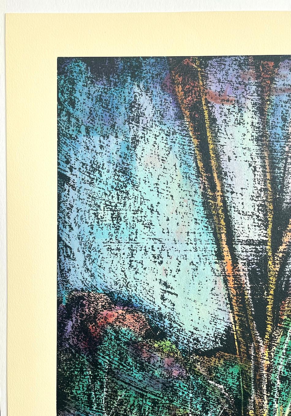 Lithographie signée « GOING TO CHURCH », paysage du Sud, héritage africain américain - Contemporain Print par William Tolliver