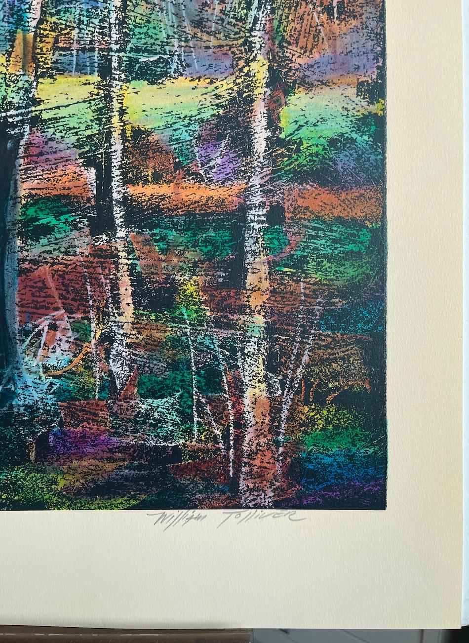 Lithographie signée « GOING TO CHURCH », paysage du Sud, héritage africain américain 1