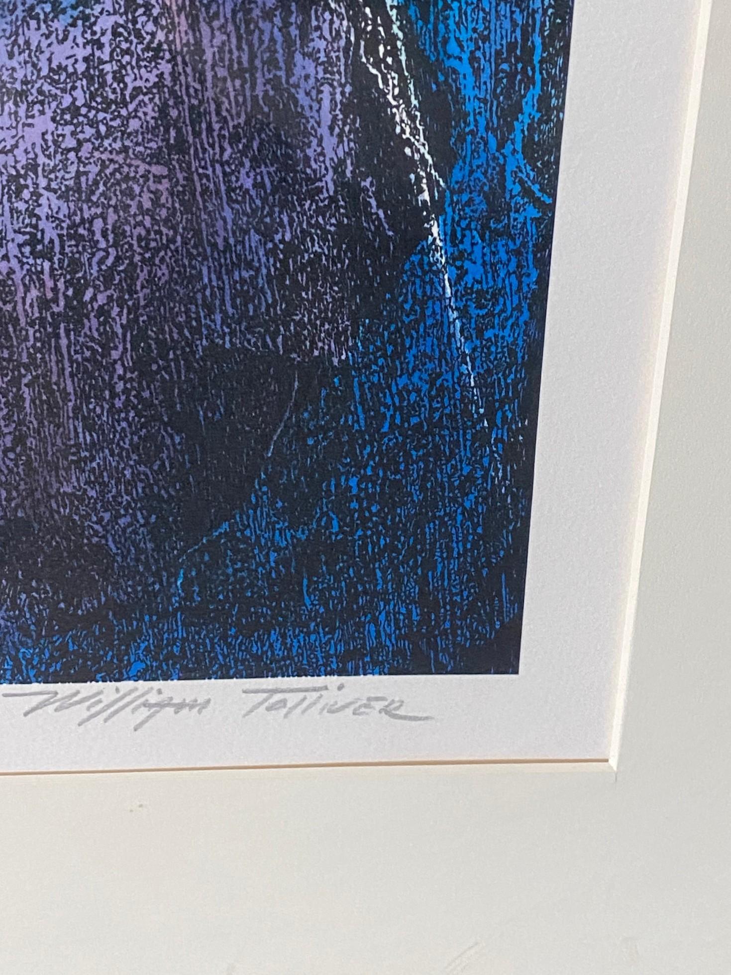William Tolliver Edición Limitada Firmada Serigrafía Abstracta Belleza Natural en venta 4