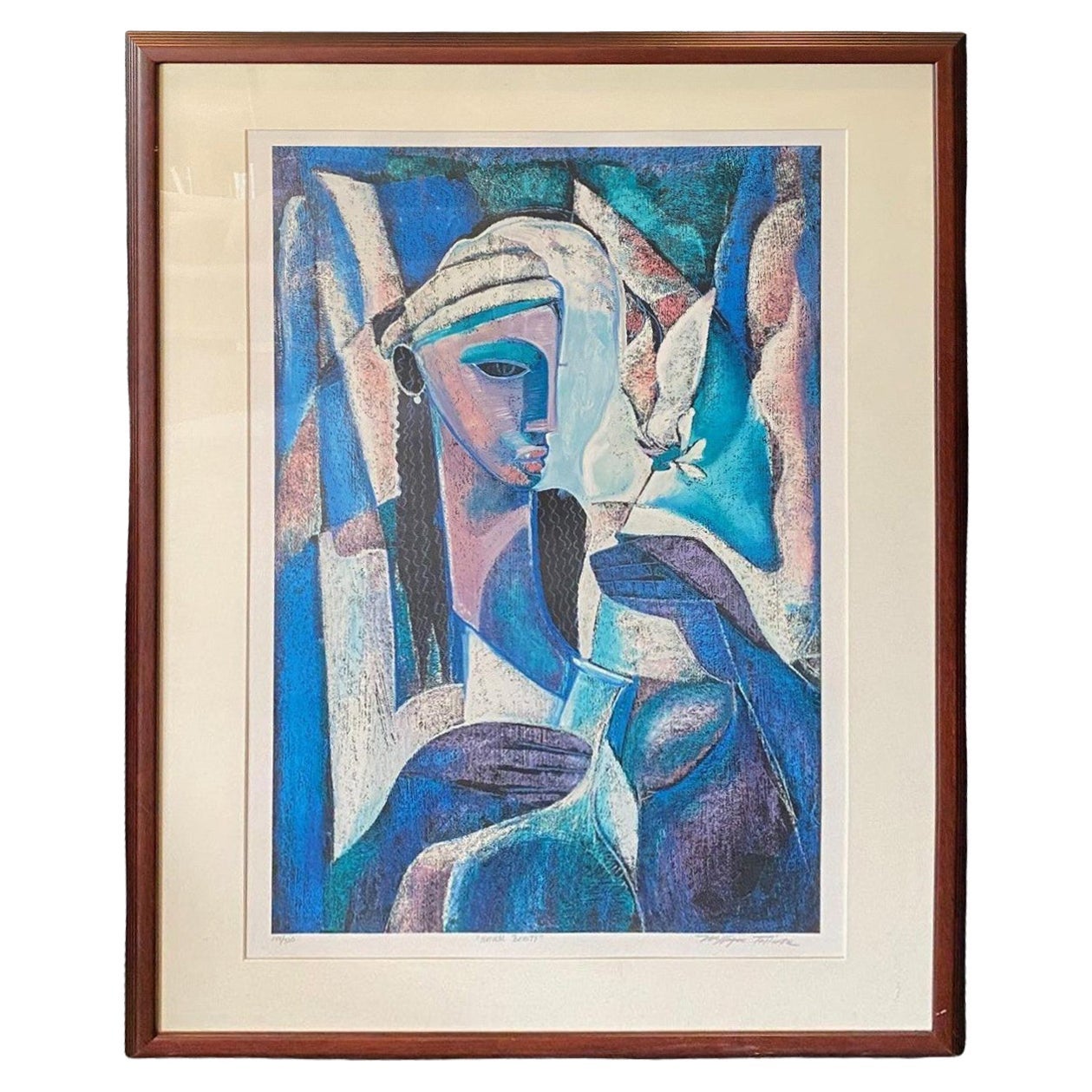 William Tolliver Signed Limited Edition Abstract Serigraph Print Natural Beauty