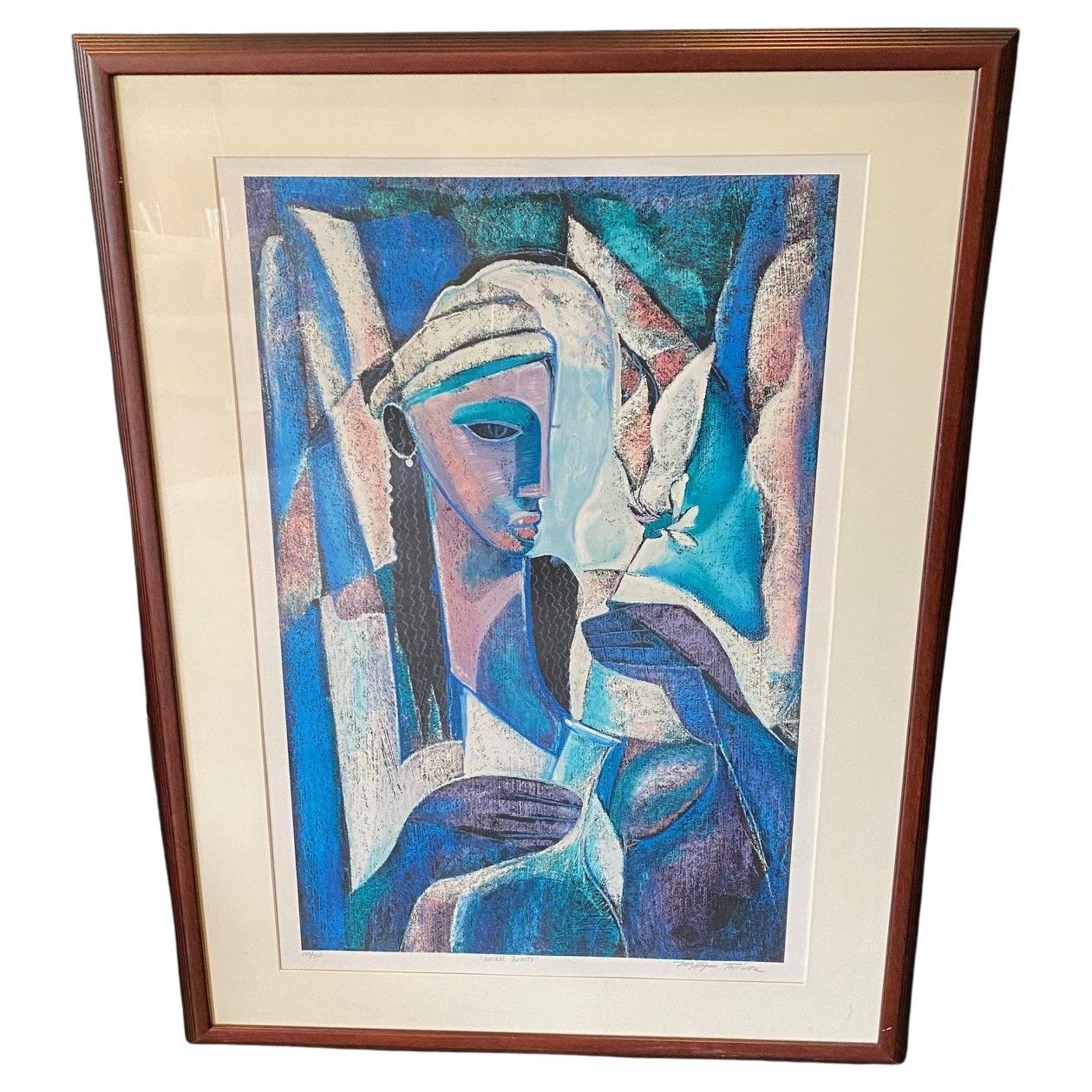 William Tolliver firma la stampa serigrafica astratta in edizione limitata Nature Beauty