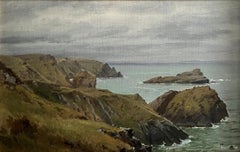 "Cornish Coast, England, " William Trost Richards, Hudson River School, Seascape