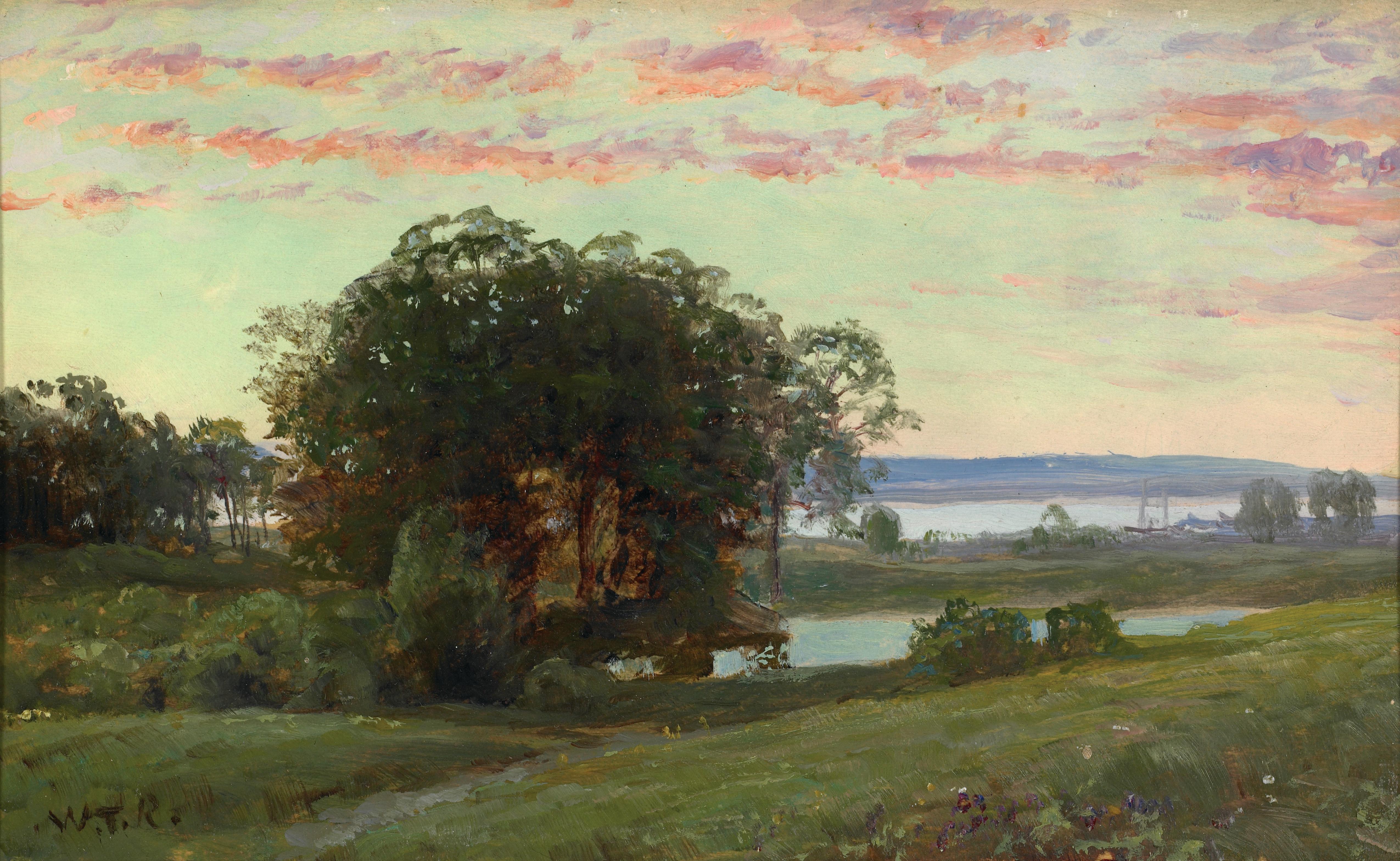 Newport Ölgemälde auf Tafel, signiert, 19. Jahrhundert Landschaftskunst