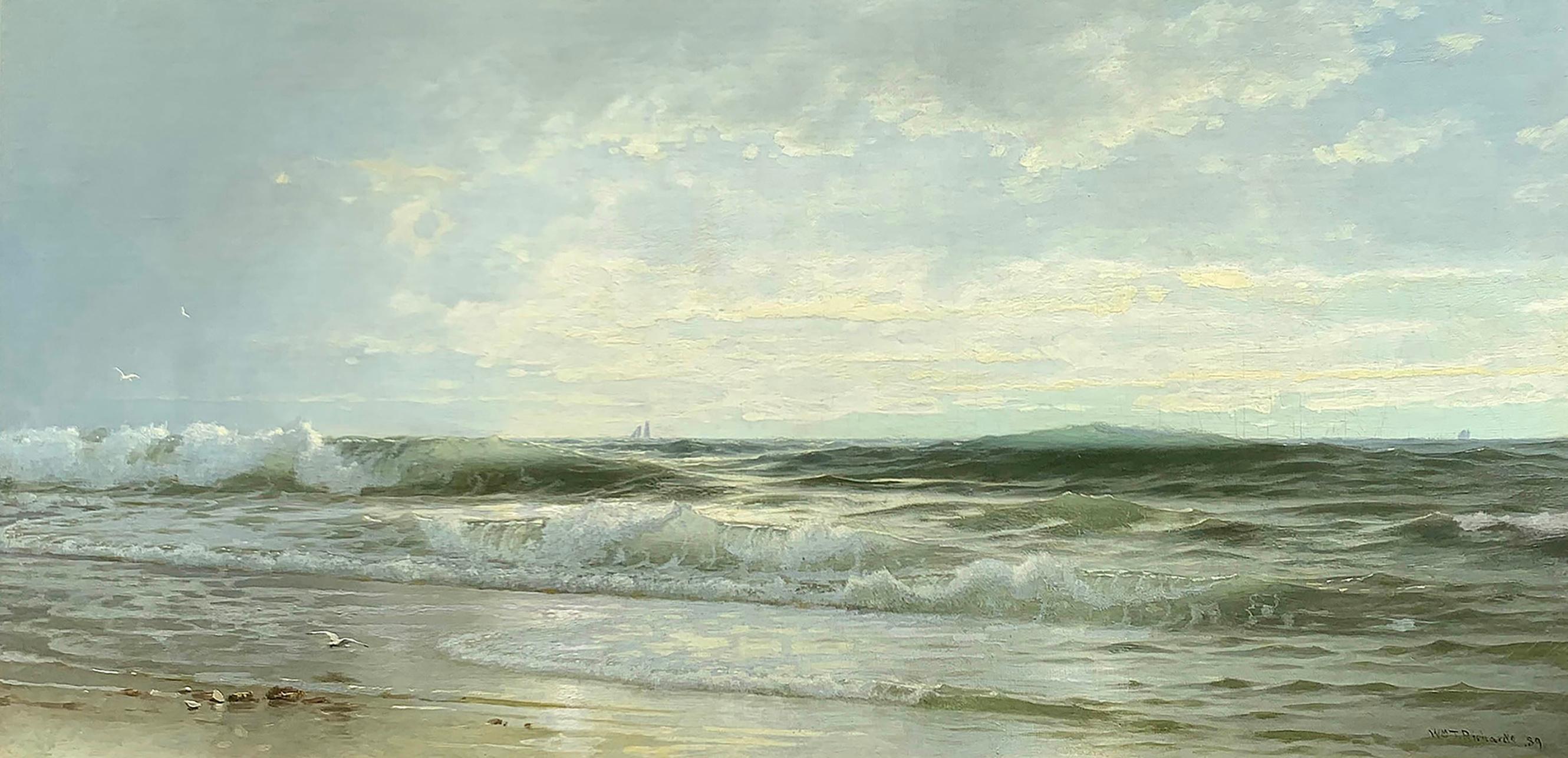 Seascape with Crashing Waves von William Trost Richards (Amerikanisch: 1833-1905) 1