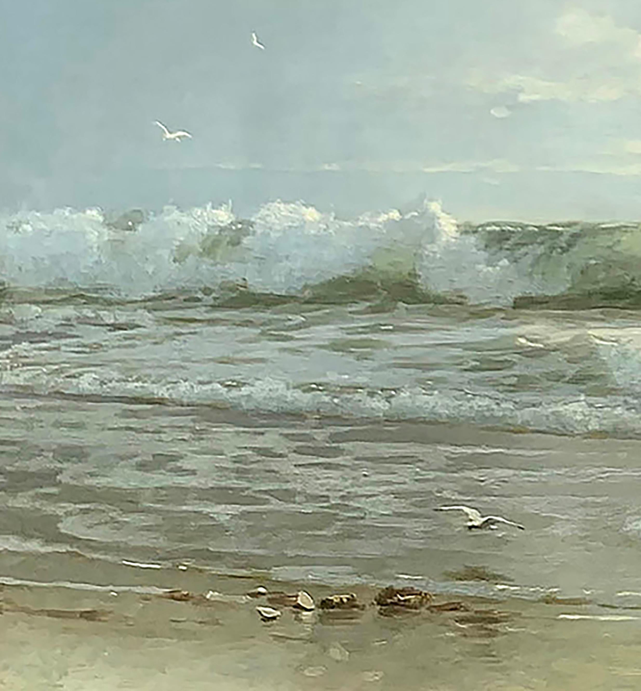 Seascape with Crashing Waves von William Trost Richards (Amerikanisch: 1833-1905) 2