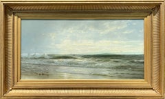Seascape with Crashing Waves by William Trost Richards (American: 1833-1905)