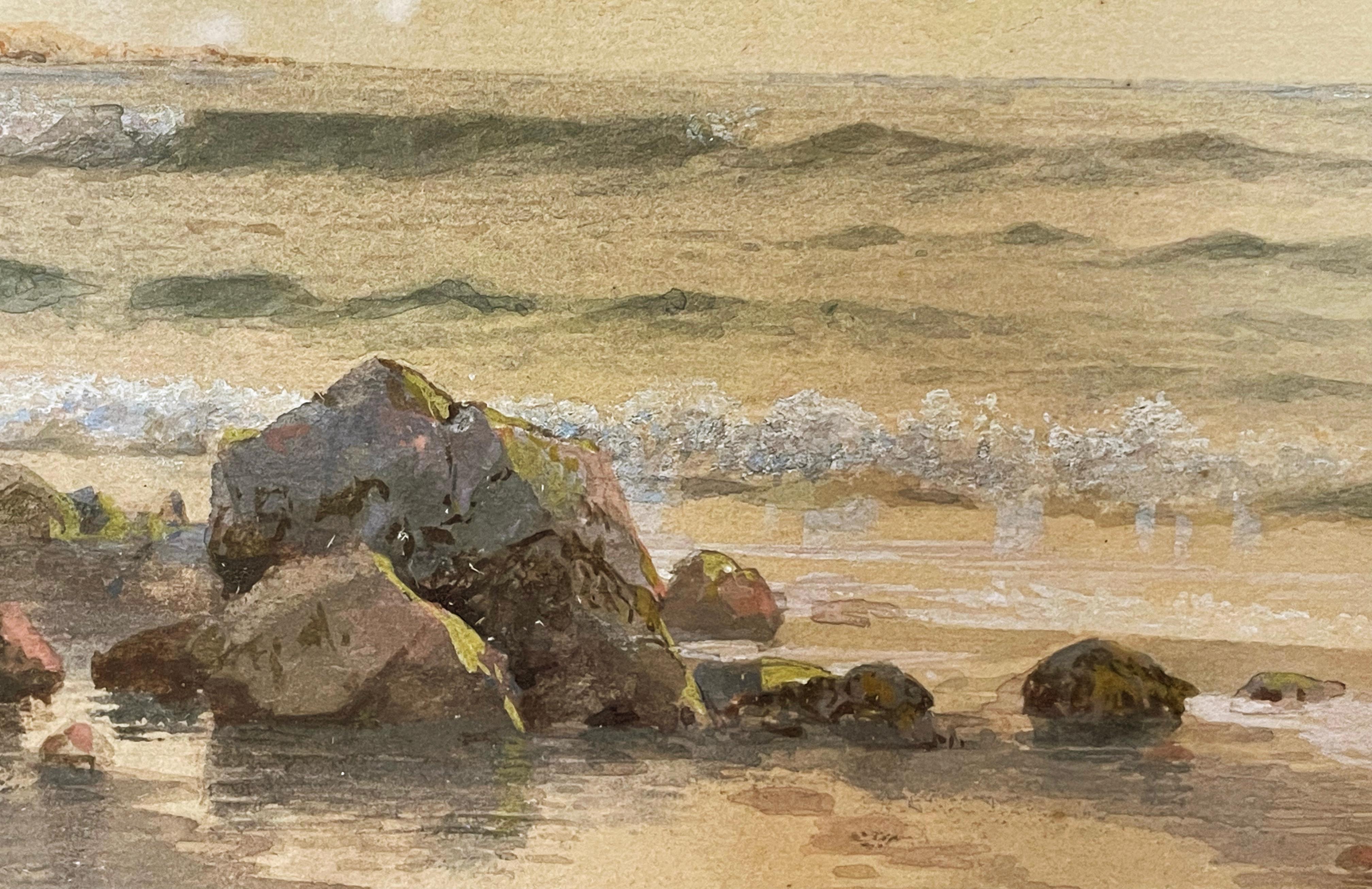 Twin Lights, Thacher Island est une superbe représentation luministe précoce de Thacher Island au large de Rockport, Massachusetts, exécutée en 1873 à un moment important de la carrière artistique de William Trost Richards, alors qu'il avait