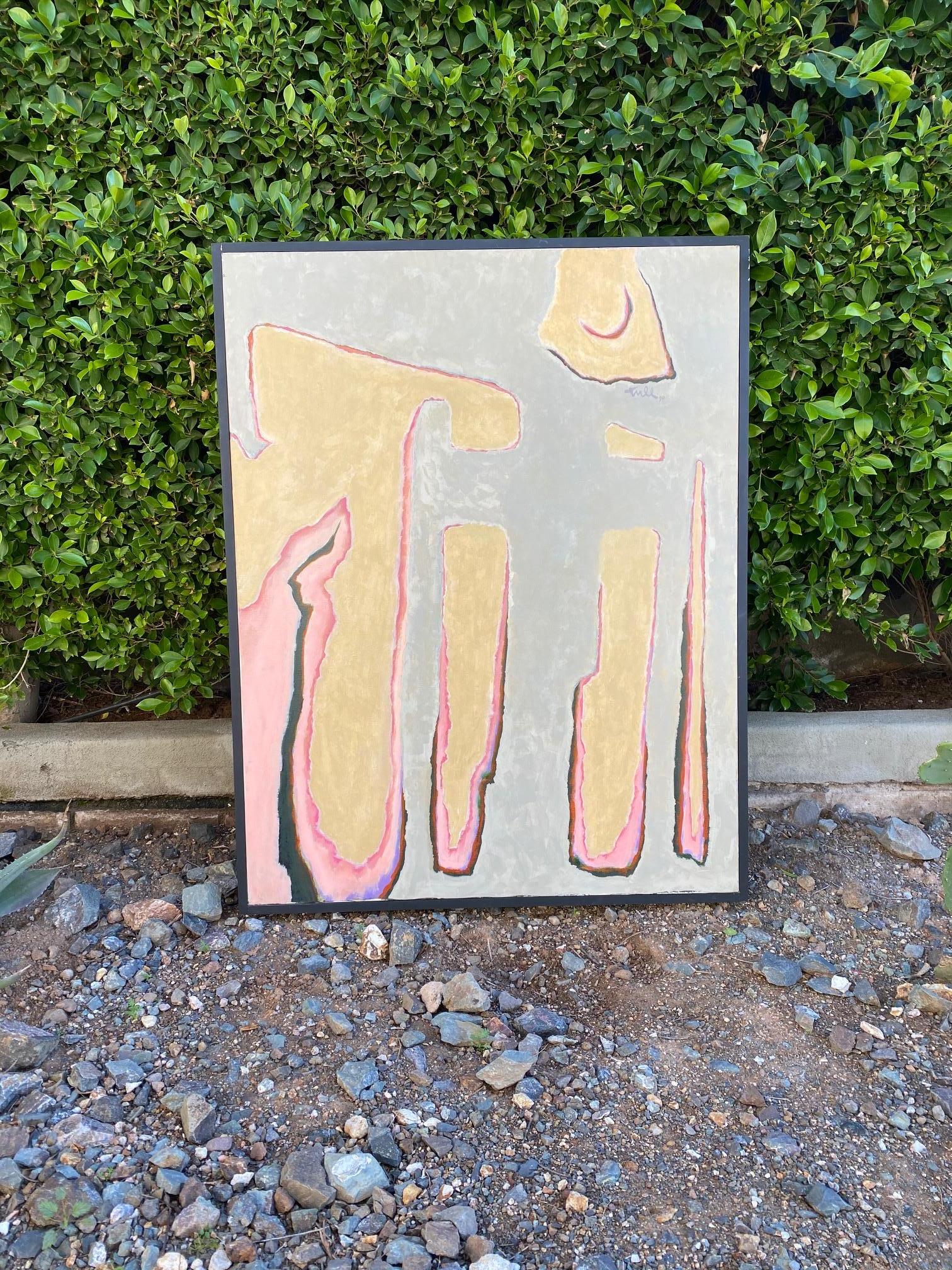 Abstract painting by acclaimed Arizona artist and architect William Tull. Untitled, 55.5
