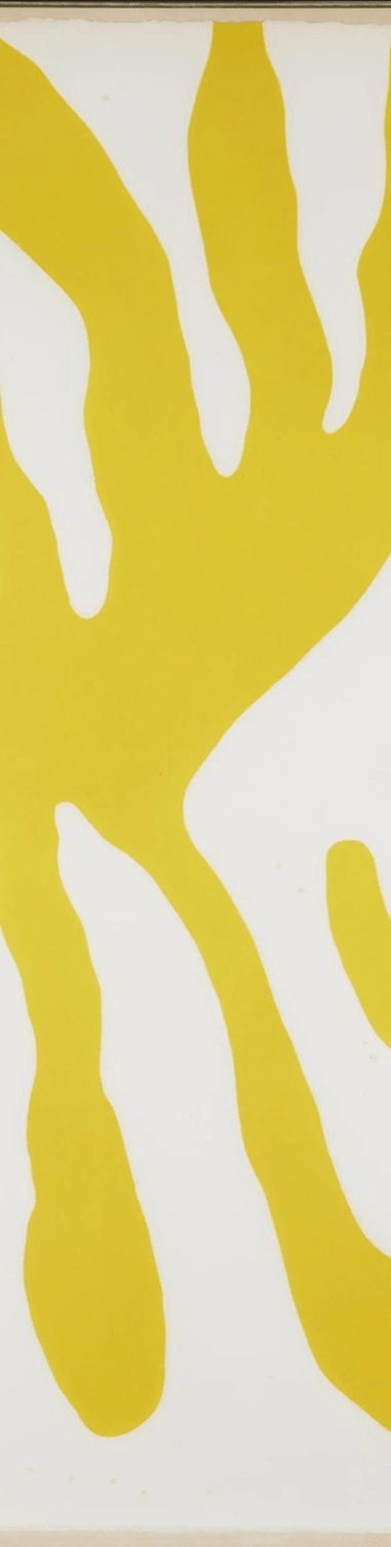 Verre William Turnbull, forme de feuille jaune en vente