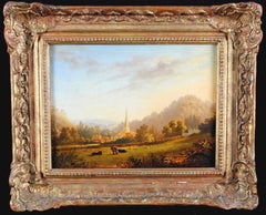 View of the West Country - Peinture de paysage anglaise ancienne du début du 19e siècle