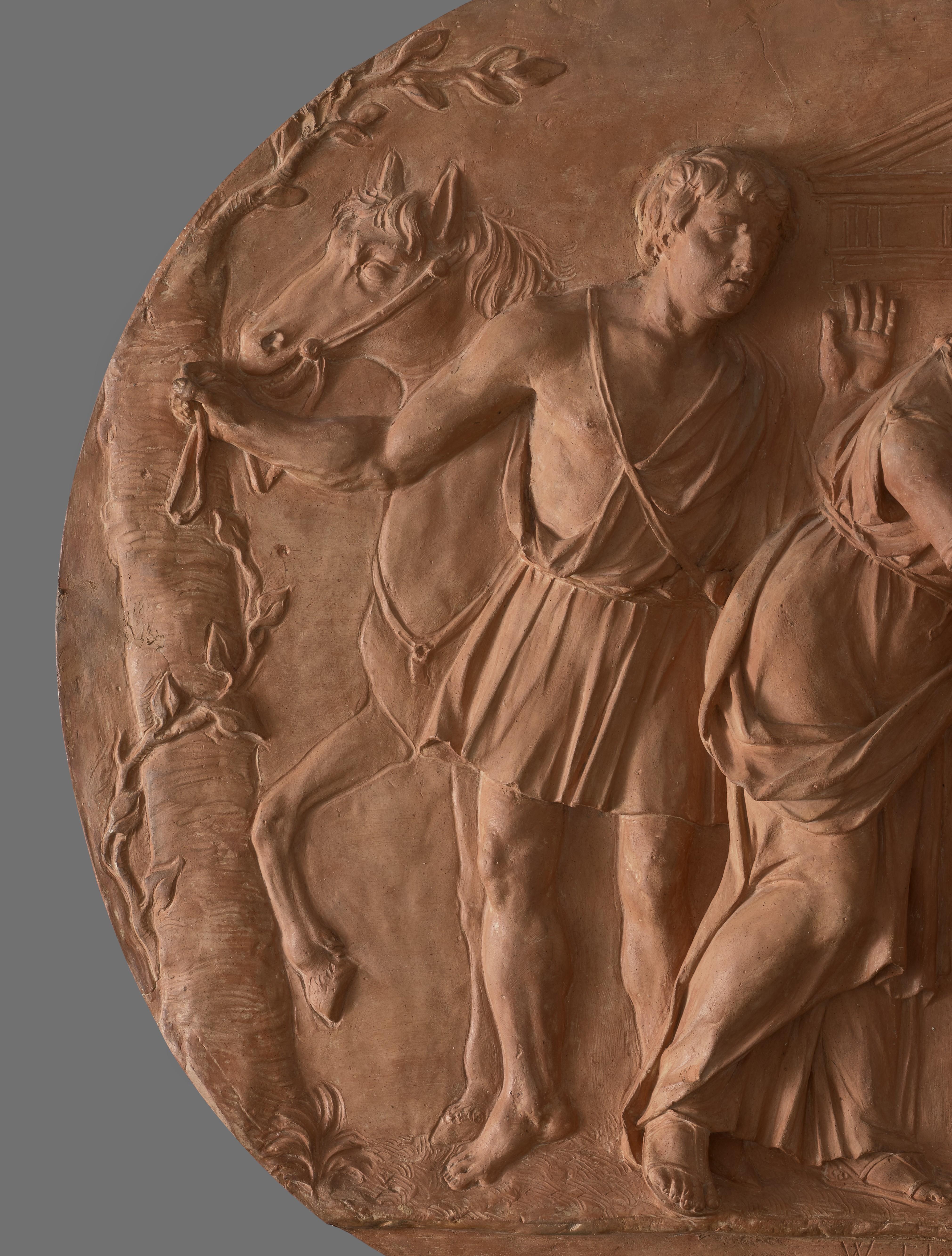 Terracotta
19 x 25 ½ inches; 480 x 650 mm
Signed and dated: ‘W Tyler Excu. 1765’

Collections:	
Cyril Humphris, London;
Humphris sale, Sotheby's, New York, 10-11 January 1995, lot 74, as Diogenes;
English private collection, to 2023;
Anonymous sale,