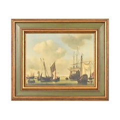 William Van De Velde "Ships in the Roads" Framed Print