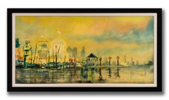 [Venetian Reflections] Oil on Canvas by William Verdult, Signed