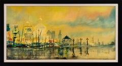 [Venetian Reflections] Oil on Canvas by William Verdult, Signed