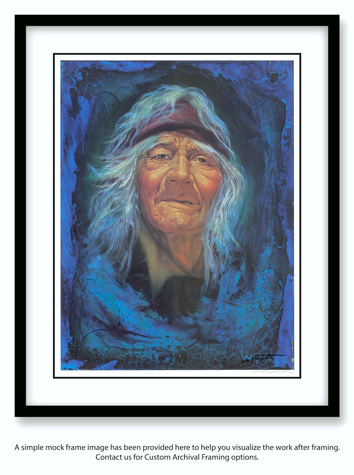 “The Apache,” a Limited Edition and Hand-Signed Lithograph by William Verdult, The Dutchmaster, is an exquisite example of his masterful work. Verdult's genius reflects a fiery artistic approach that inspires unexplored feelings within the