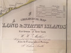 Geological Map of Long & Staten Islands with the Environs of New York