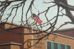 Huelga de profesores, pintura al óleo de William Waithe