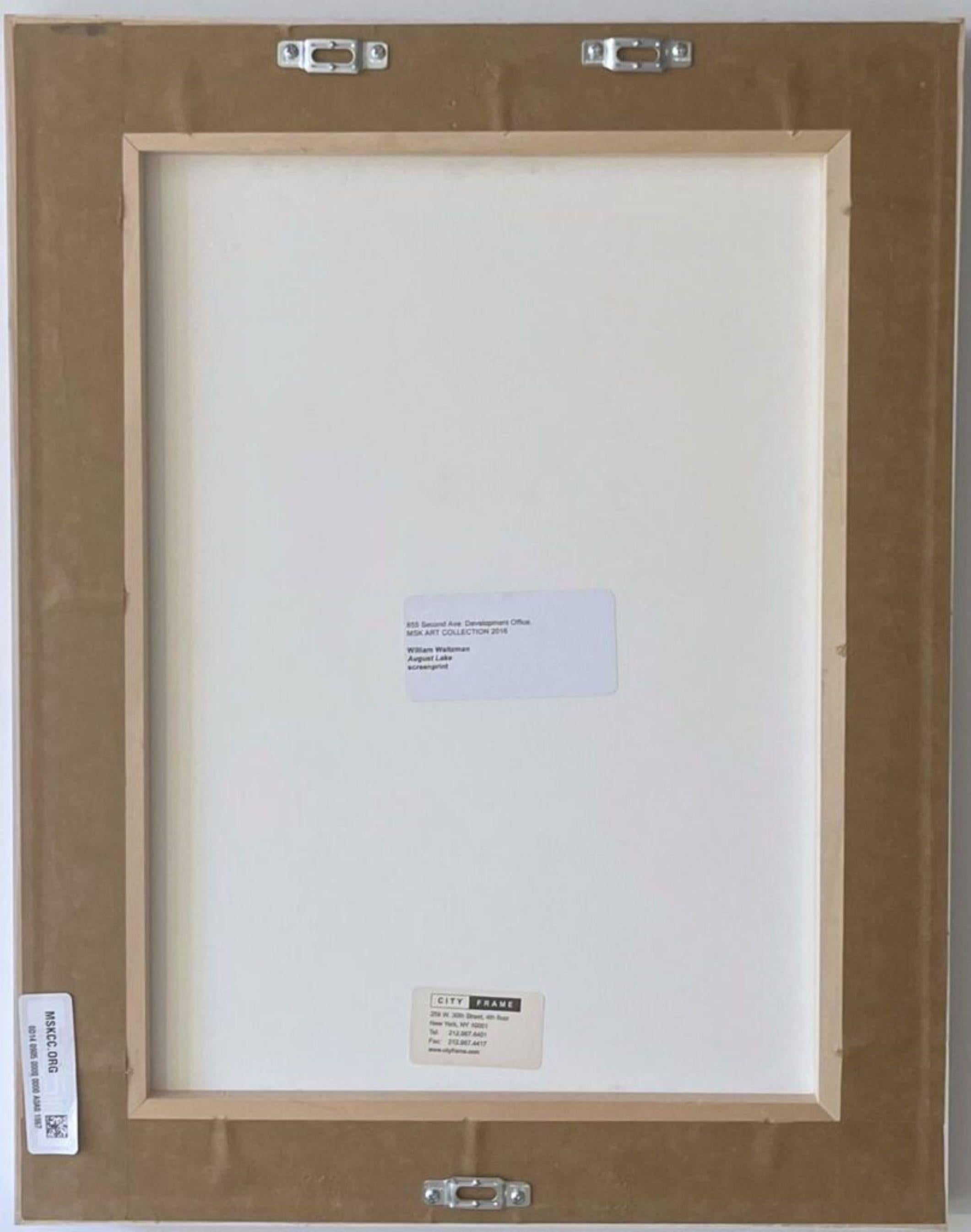 August Lake, Memorial Sloan Kettering Art Collection serigrafia paesaggistica firmata in vendita 3