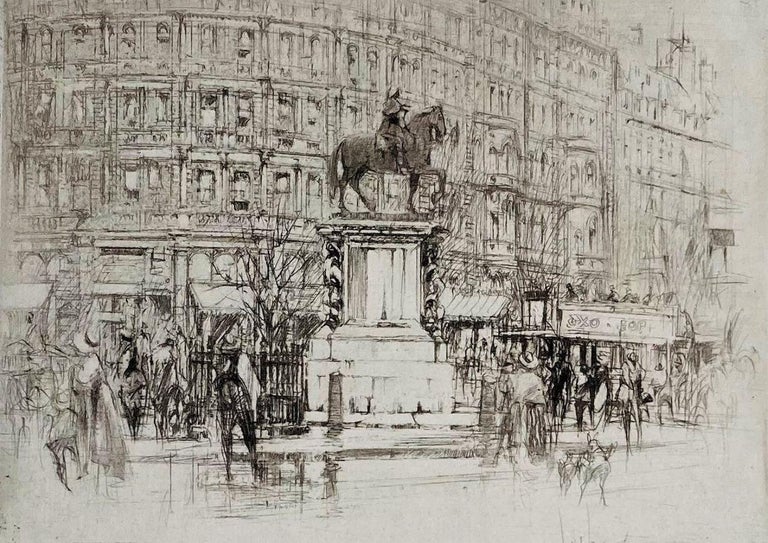 William Walcot R. E. Hon. R. I. B. A. Charing Cross The Statue of