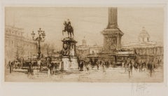 collection of 8 pencil signed etchings of various locations.