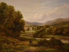 Oil Painting by William Ward Gill "Tintern Abbey"