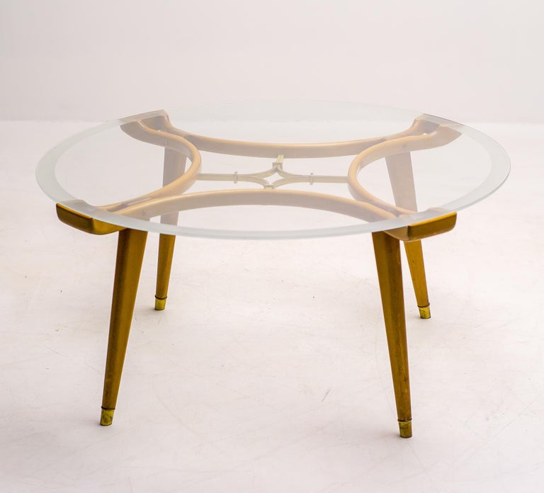 Brass William Watting Coffee Table For Sale
