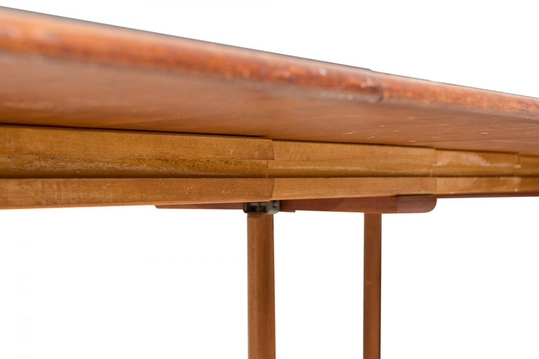 William Watting Danish Mid-Century Modern Teak Dining Table with Leaves For Sale 7