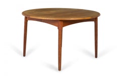 William Watting Mesa de comedor danesa de teca moderna de mediados de siglo con tableros