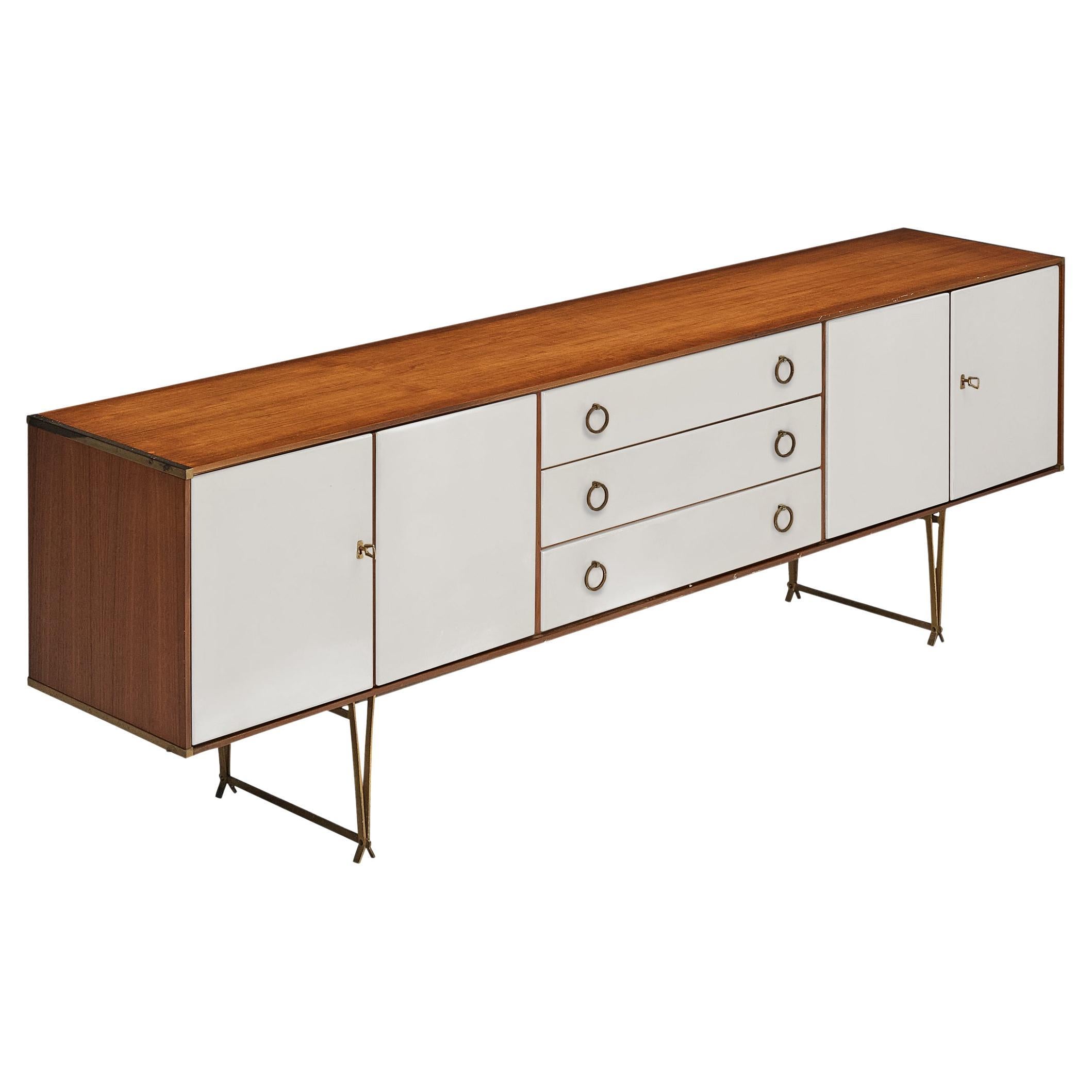 William Watting for Fristho Sideboard in Wood and Brass  For Sale