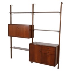 William Watting per Fristho Pensile modulare a due vani in teak