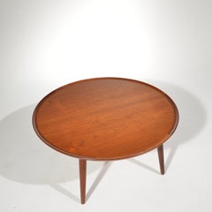 William Watting Round Teak Coffee Table, Denmark, 1965