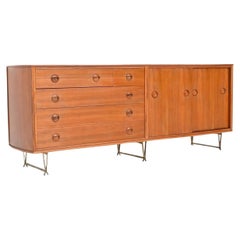 Used William Watting sideboard in walnut and brass Fristho The Netherlands 1954