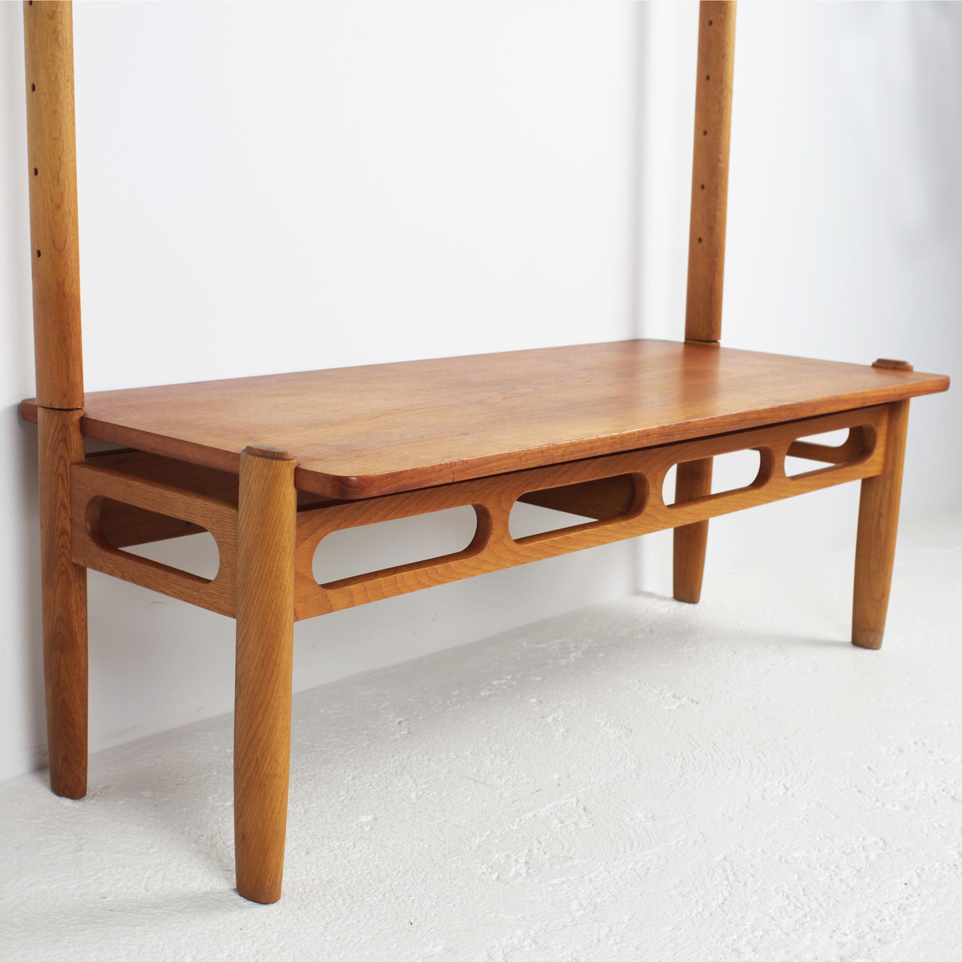 William Watting Teak and Oak Modular Bookcase for Michael Laursen Denmark, 1950s In Good Condition In Saint  Ouen, FR