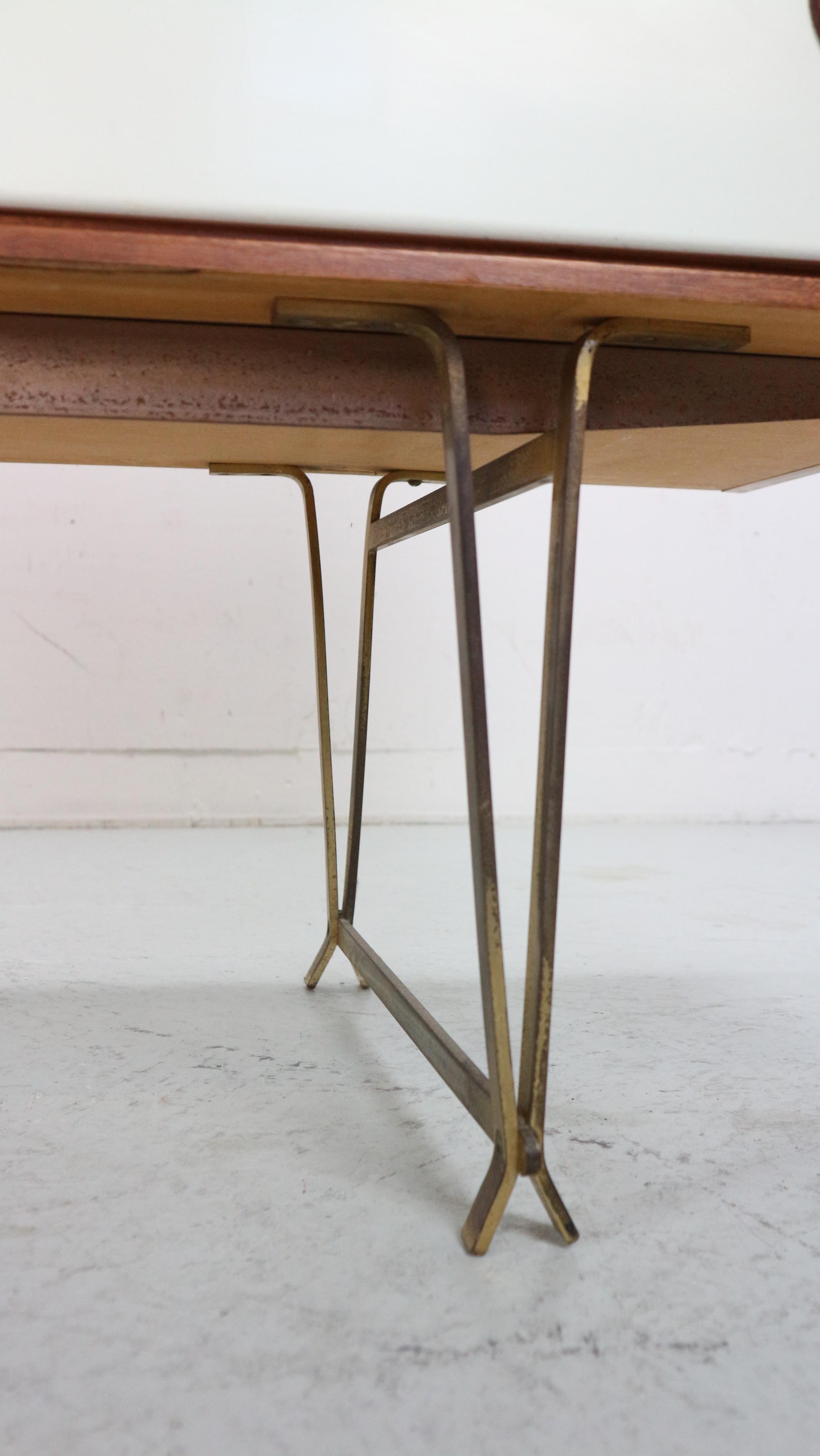 William Watting Sideboard aus Teakholz und Messing für Fristho, 1950er Jahre, Dänemark im Angebot 13