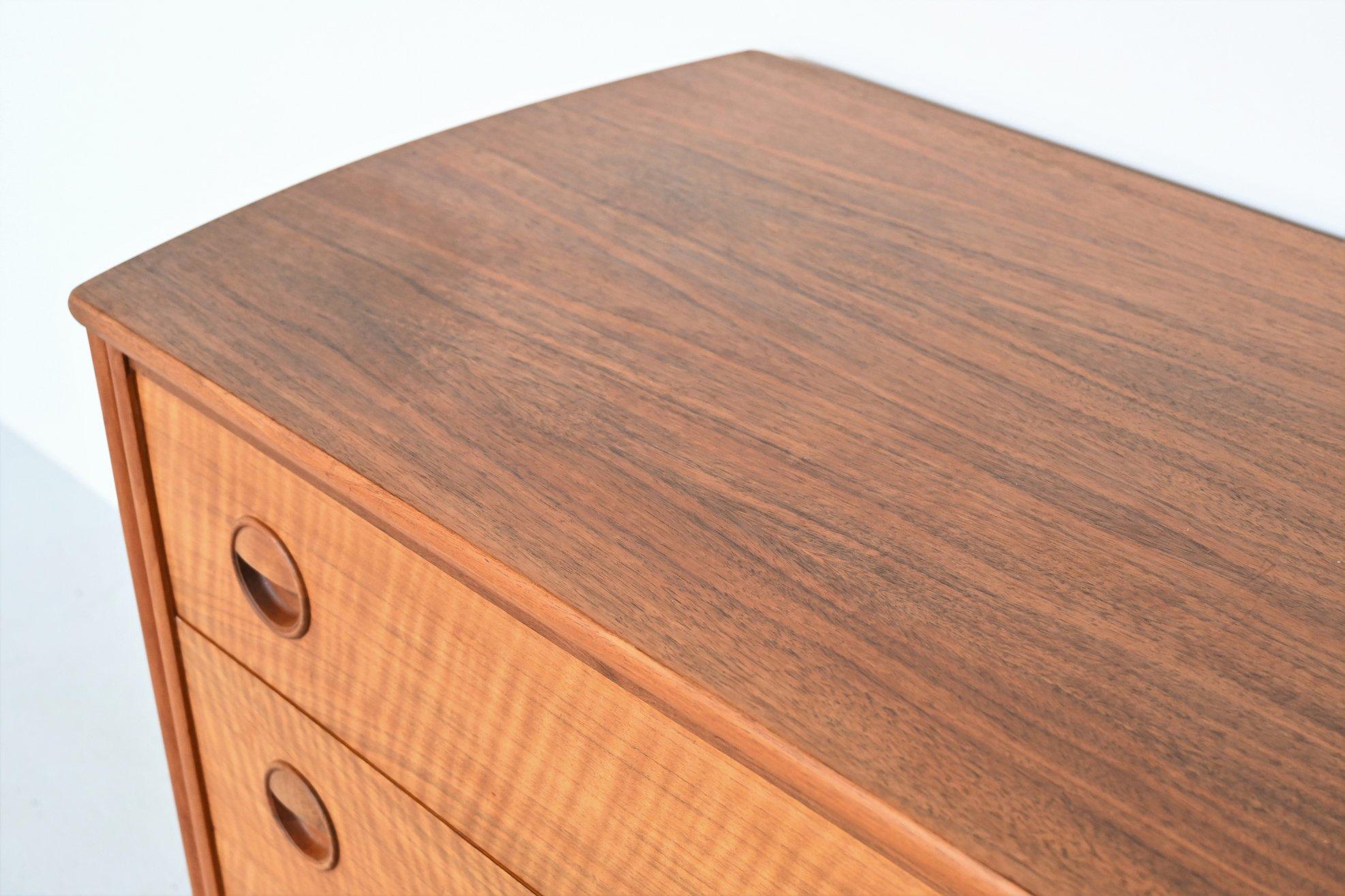 William Watting Walnut Chest of Drawers Fristho Franeker The Netherlands, 1960 2