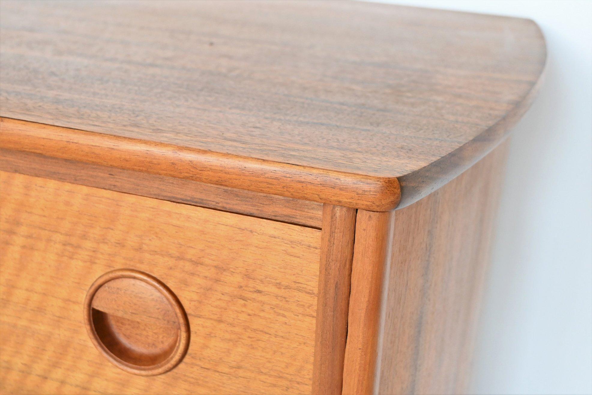 William Watting Walnut Chest of Drawers Fristho Franeker The Netherlands, 1960 1