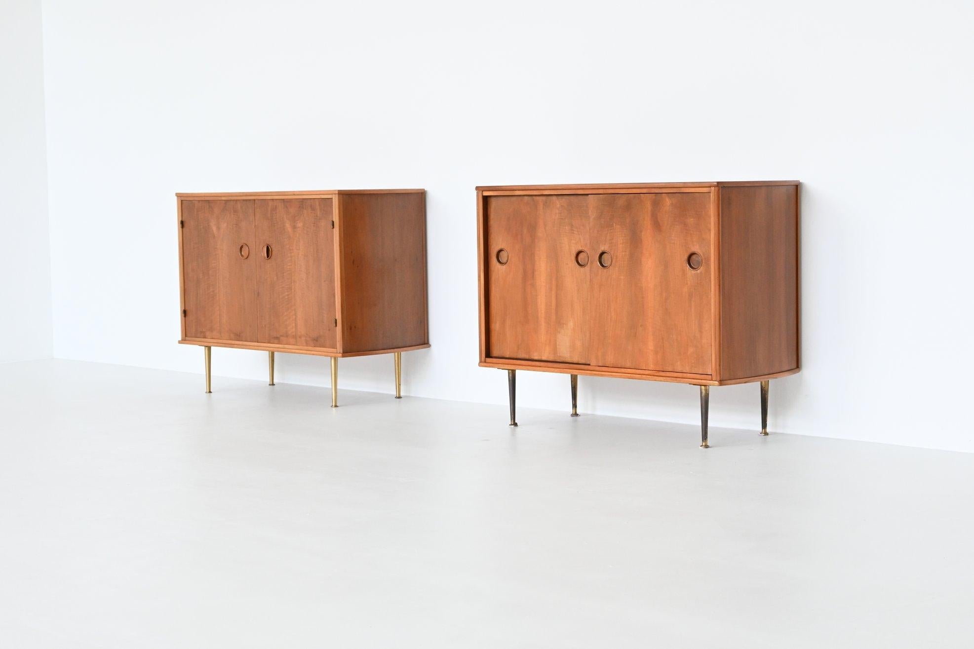 William Watting walnut wood cabinet Fristho Franeker The Netherlands 1960 12