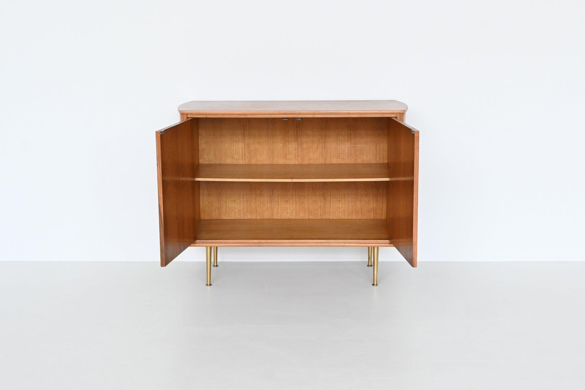 Mid-Century Modern William Watting walnut wood cabinet Fristho Franeker The Netherlands 1960